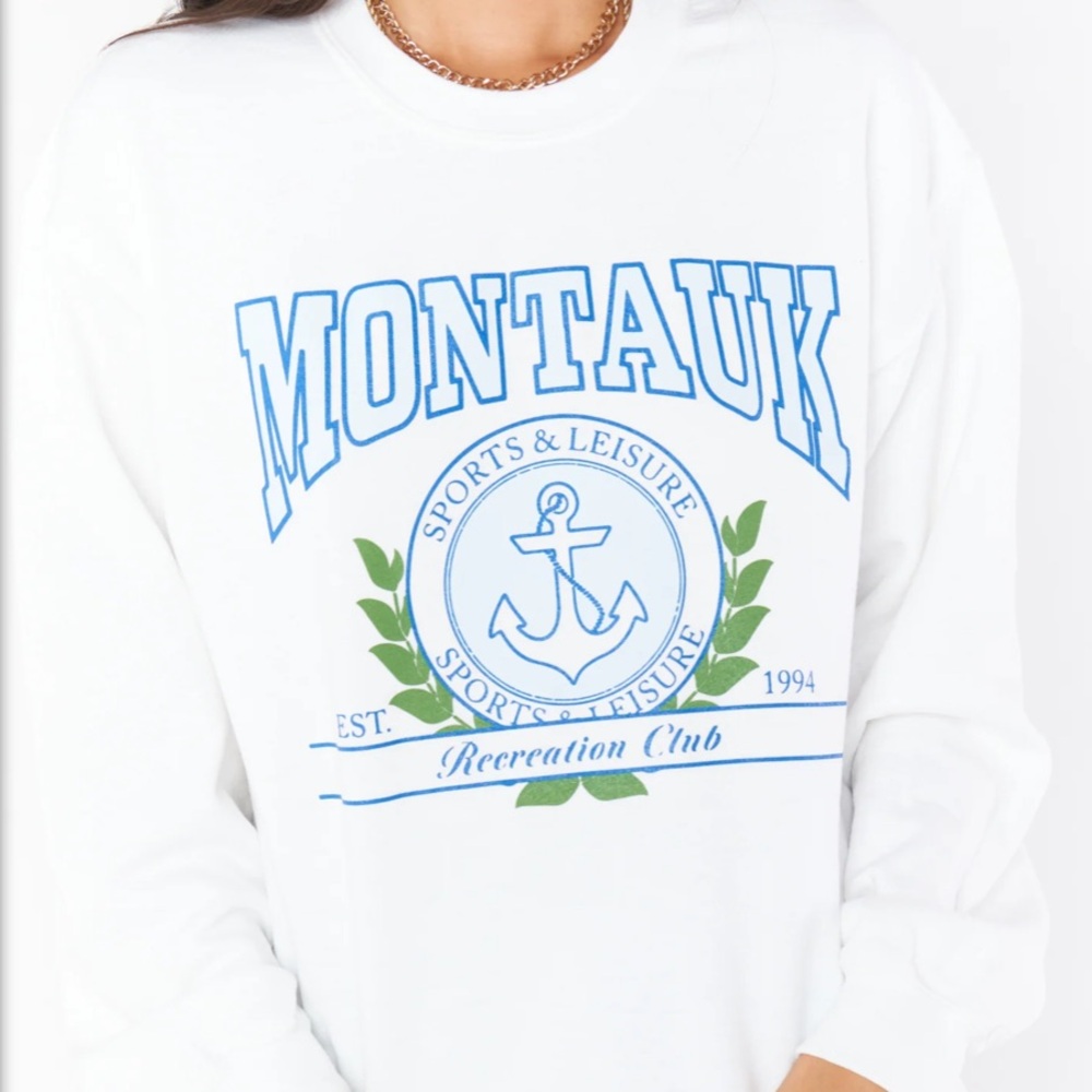 Show Me Your Mumu Stanley Montauk Graphic Oversized Sweatshirt Size Small - Picture 6 of 15